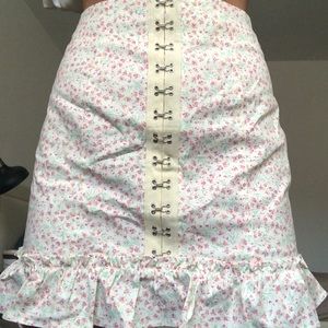 Urban Outfitters Creme Floral Skirt